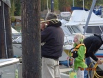 May 2015 - Friday Harbor
Aven watching Roger playing taps Saturday evening
