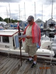 July 2015 - Ladysmith, BC
Pat Anderson
christening a C-Dory 

