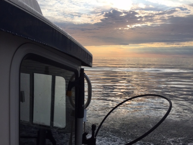 Up for a Lake Superior sunrise.