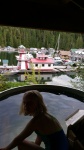 Salt water hot tub