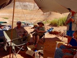 Steve and Diania under the shade (double shade this year! 