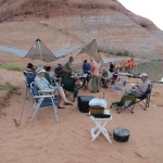 Gathering in Oak Canyon - Note we had dutch oven cherry cobbler and homemade ice cream