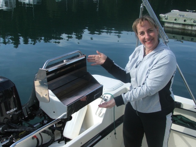 (c-dancer) Caryn showing off the new Magma BBQ