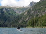 Arriving at the inner bay of Red Bluff Bay, Baranof Island