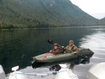 Visiting the Discovery crew at Gut Bay, Baranof Island.