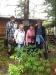 White Sulfur Springs, Chichagof Wilderness.  Ready for walk back to the boats.