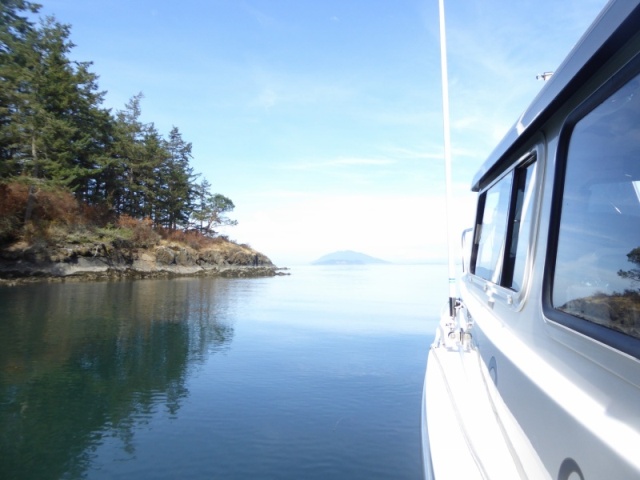 Anchored out at Saddlebag Island, listening to football game