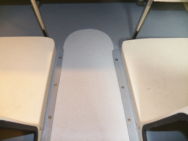 Both seat boxes back in and now attached with stainless screws and finish washers.