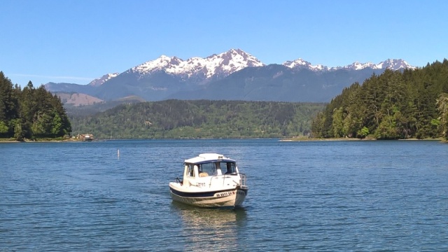 Coming in to our local boat launch.