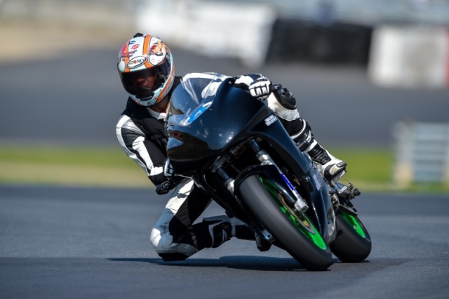 This is me on my track bike at the Thompson Motor Speedway in CT.