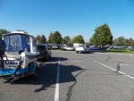 I pulled into the launch site in Richland only to find out that a boat show was starting in the morning.  There were at least 50 shiny new boats at the park.  I was told to get to the launch early and there would not be a problem.