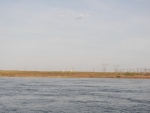 There is the dome of the old Hanford reactor.  No mushroom cloud today.