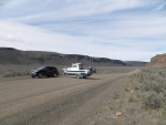 This coulee is what is known as a dry coulee.  I had to turn around and look for a wet one.