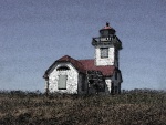 Point Alden Lighthouse Patos Island Painting