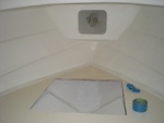 V-berth insulated and painted