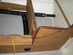 Dinette to v berth bulkhead duct work