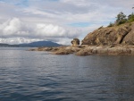 This interesting rock formation is on the south side of Matia Island.