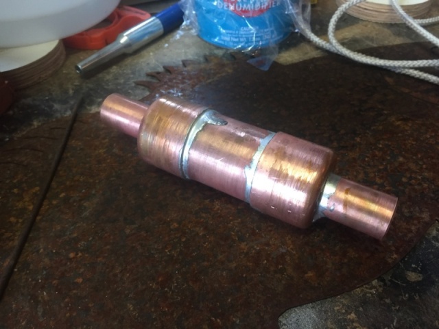 Small muffler I fabricated for heater