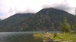 The other side of the lake has no road and some nice little spots for a lunch hook.