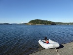 A quick run back to Skagit Island to use the facilities before turning in for the night.  The 