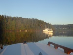 The other boats at Hope Island, Sunday morning at sunrise.