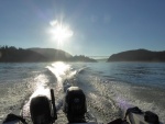 Leaving Deception Pass, heading out into the Strait