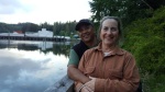 Happy couple in Winter Harbour