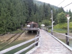 The workshop at Lagoon Cove.  The railway is still functional.