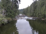 This is where the highway to Port Alice crosses the Marble River.  Years ago I kayaked down the river and then paddled to Coal Harbor to run the shuttle.  Lots of caves along the river, some showing signs of human habitation.  