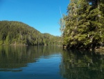 Bligh Island is a marine park.  It has a huge calm desolate bay called Ewin Inlet.  In the very back is a little bay that made a very calm anchorage.