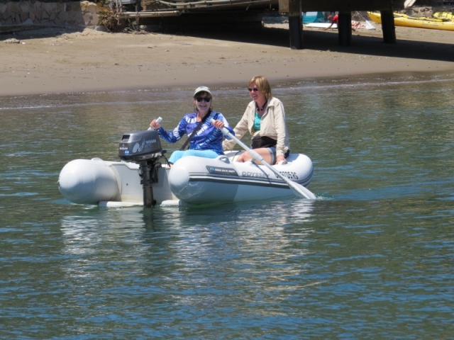 Kath (Pounder) & Diane (Lighthouse Express) go ashore