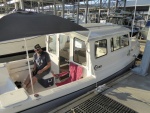 Some friends came down to check out the new boat...but really they only came for the free beer.