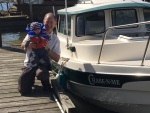 Grandson ( Chase ) & me. Boat name is Chase.n.Me