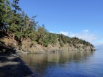 Cove on the East side of the island with 4 state park buoys