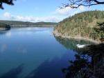 View of the dock from my hike around the South end of the island.