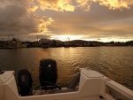 Sunset at Cap Sante fuel dock