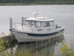 Dock at Raber, MI launch site. Excellent free launch. free overnight parking. Directly across from Lime Island, about 15 miles north of Detour.