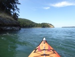 Just outside of Eagle Harbor...it was odd to sit here in this current completely still relative to the shore, without even paddling. Must have been caught perfectly between converging currents.