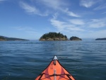 Paddling over to Cone Island