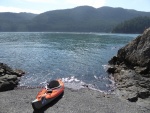 One Kayak Beach on Cone Island. the Advanced Elements Kayak is now on its 13th year, completely trouble free.