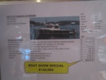 Boat show pricing