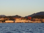 A look at Fairhaven at sunset Thurs. NMI factory is front and center.