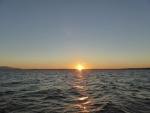 Sunset on Bellingham Bay just as I was entering Squalicum Harbor