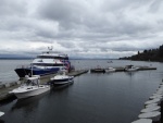 Calm enough for a short stop at the outer visitor dock - usually I prefer the slips behind the breakwater!