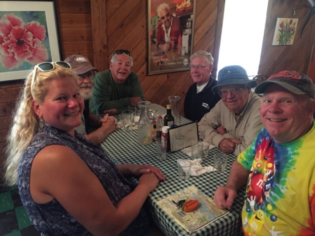 Colby, Rosanne, Bernie, Floyd, Pedro & Chuck at Giusti\'s Restaurant.
