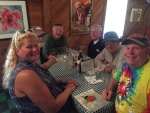 Colby, Rosanne, Bernie, Floyd, Pedro & Chuck at Giusti\'s Restaurant.