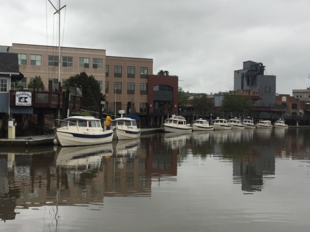 Getting ready to depart Petaluma, the first time. (Ended up staying another day due to weather at Sausalito.)