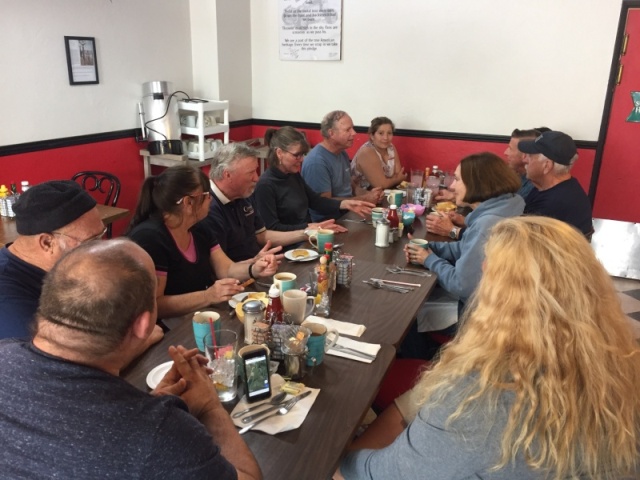 Last breakfast with the group.