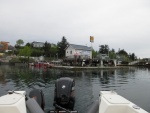 Topping off the tanks at the fuel dock