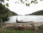 View of Reid Harbor from the beach